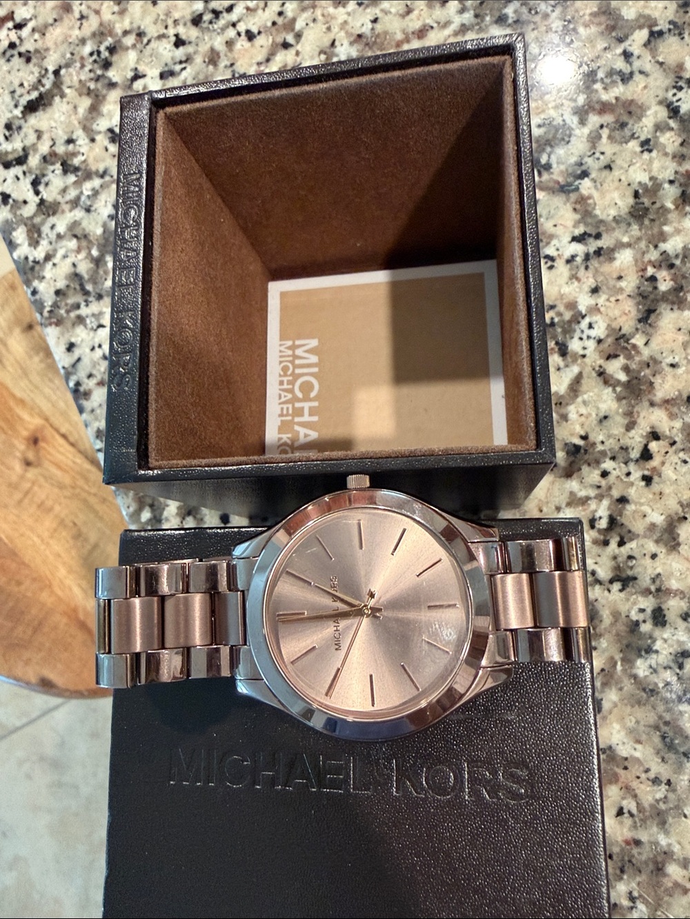 Michael Kors Rose Gold-Tone Men's Bracelet Watch